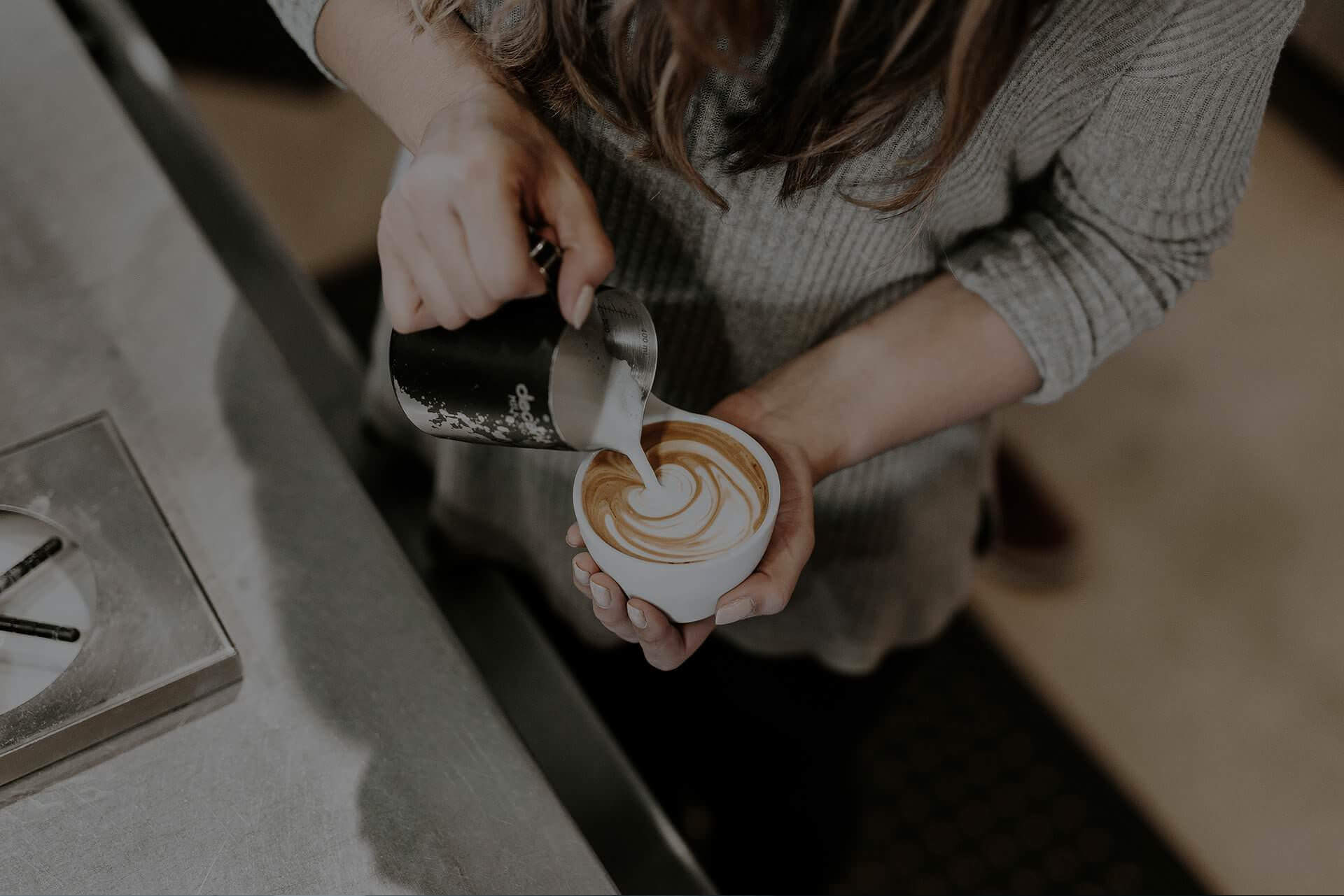 Coffee served at origin