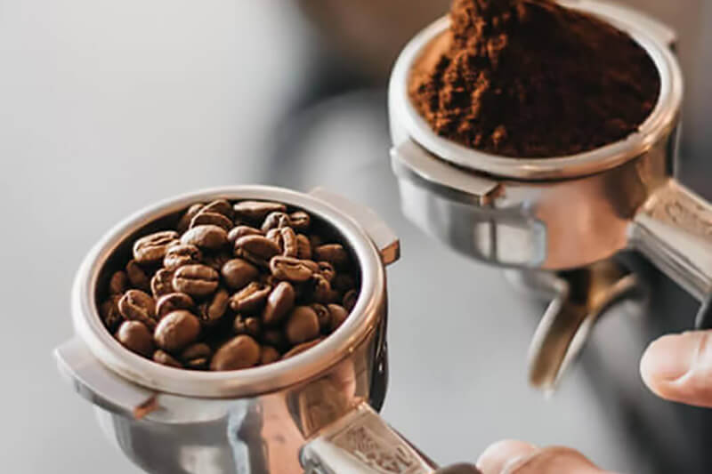 Fresh espresso grounds